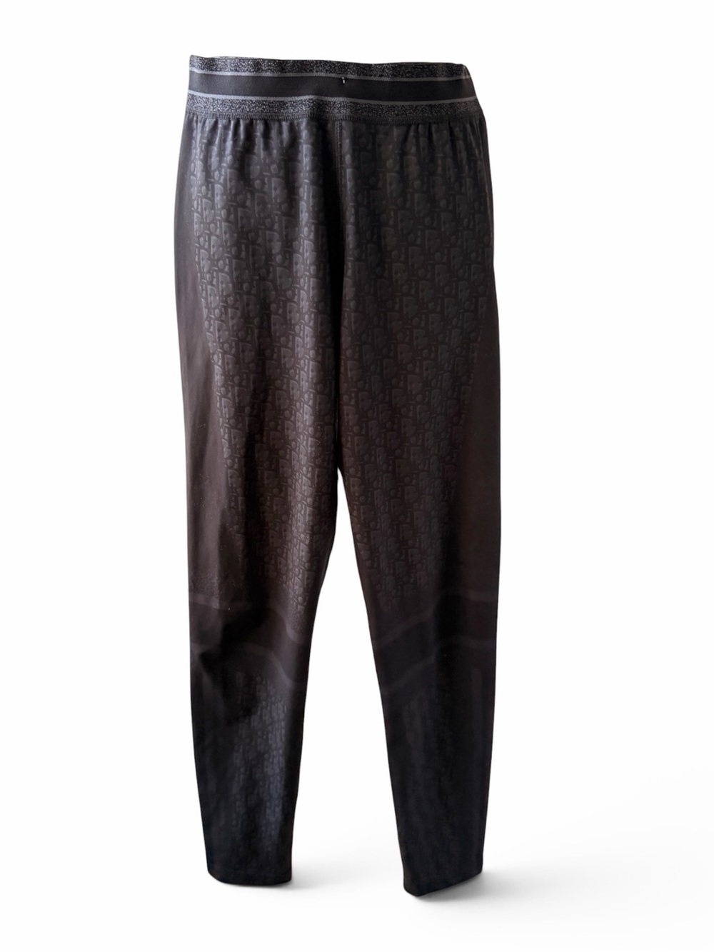 Dior Black and Dark Navy Monogram Stretch Leggings